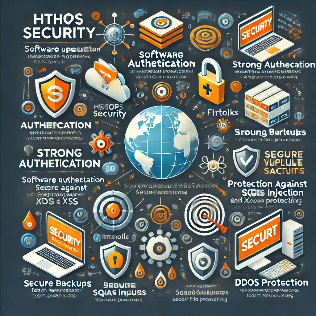 DALL·E 2025 02 05 12.21.19 An infographic illustrating cybersecurity best practices for websites. It should include visual elements representing HTTPS security software updates